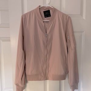 Dusty pink light Zara bomber jacket